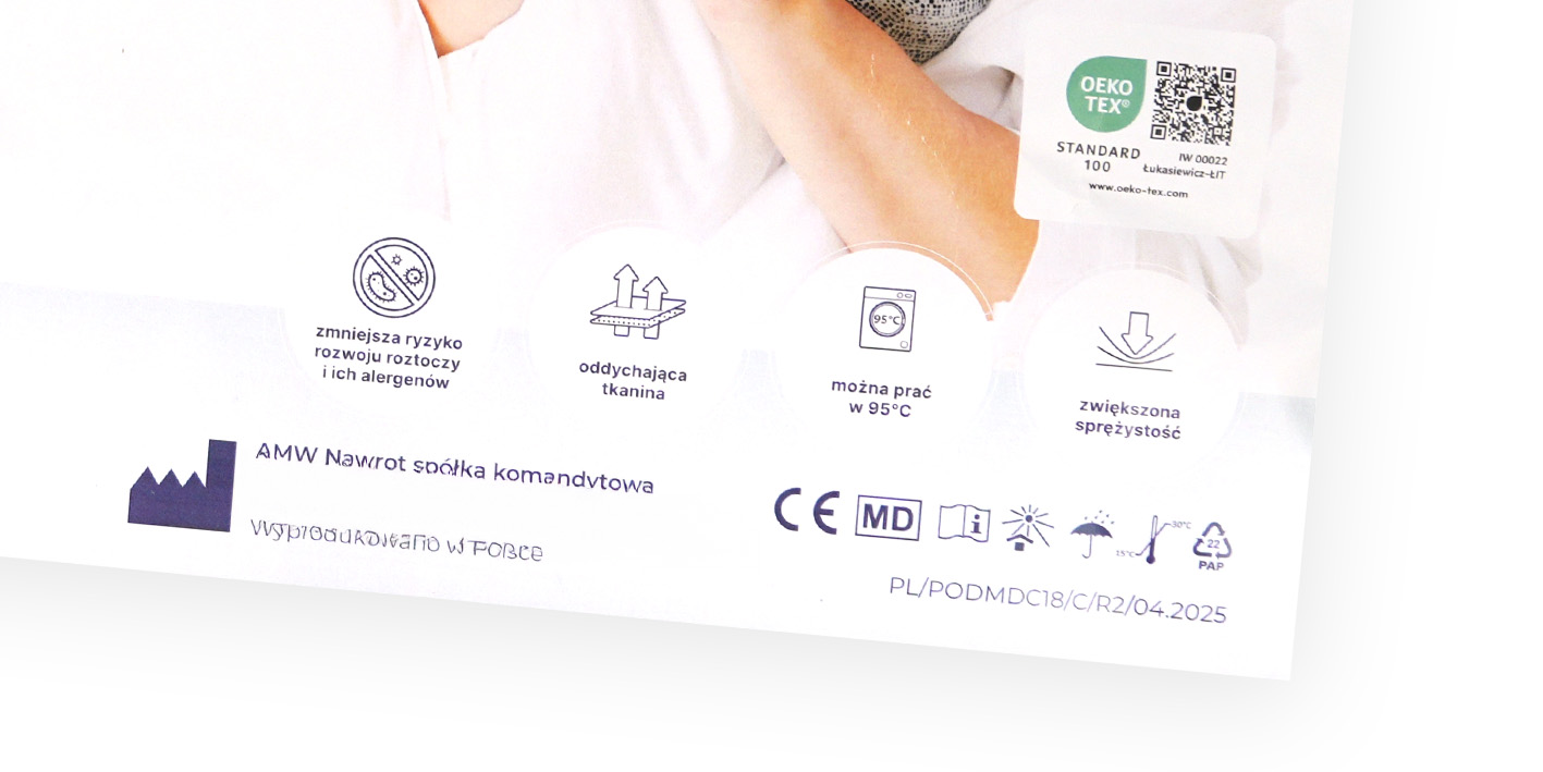 Poduszka 40x60 medical amw puszysta
